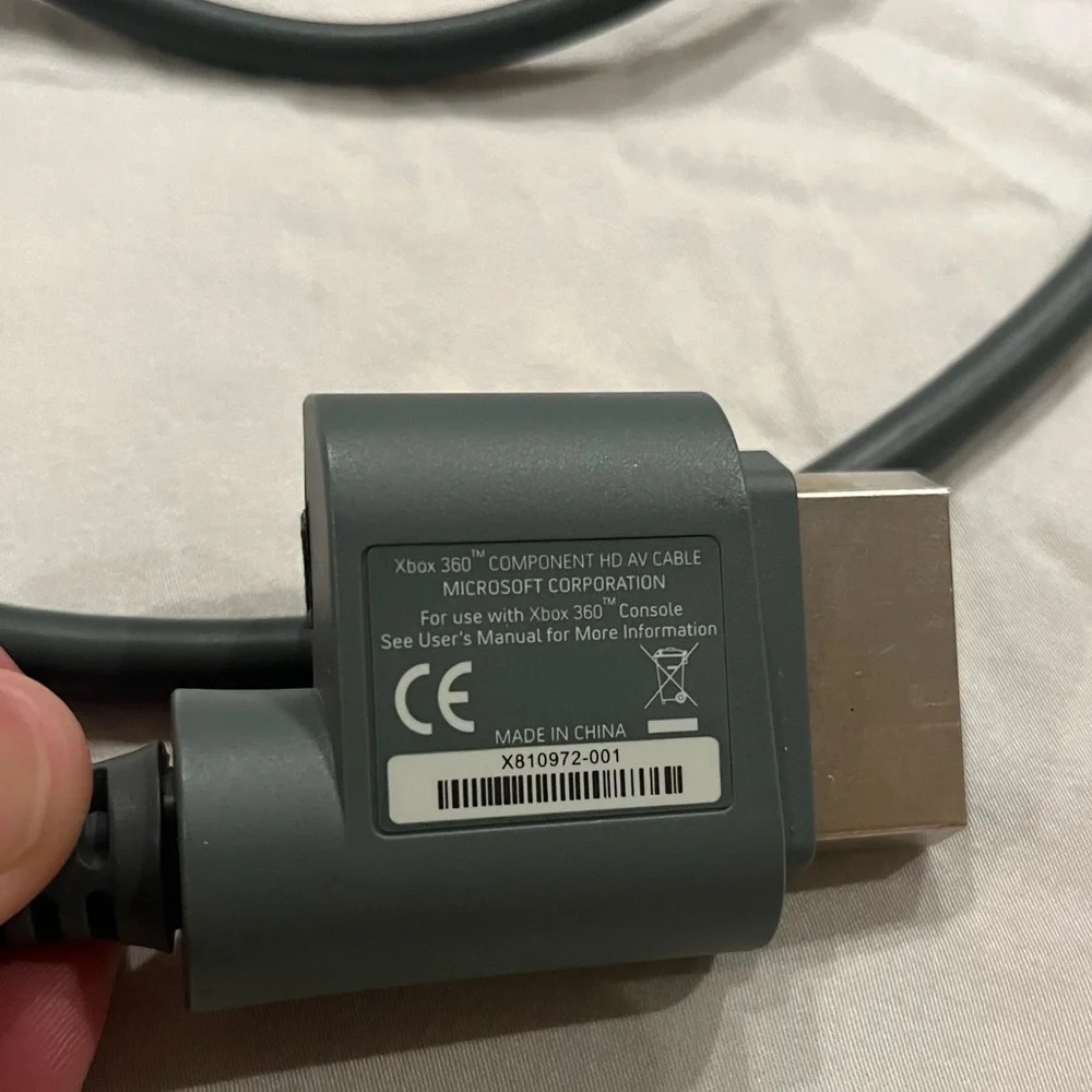 Xbox 360 color coded component connectors